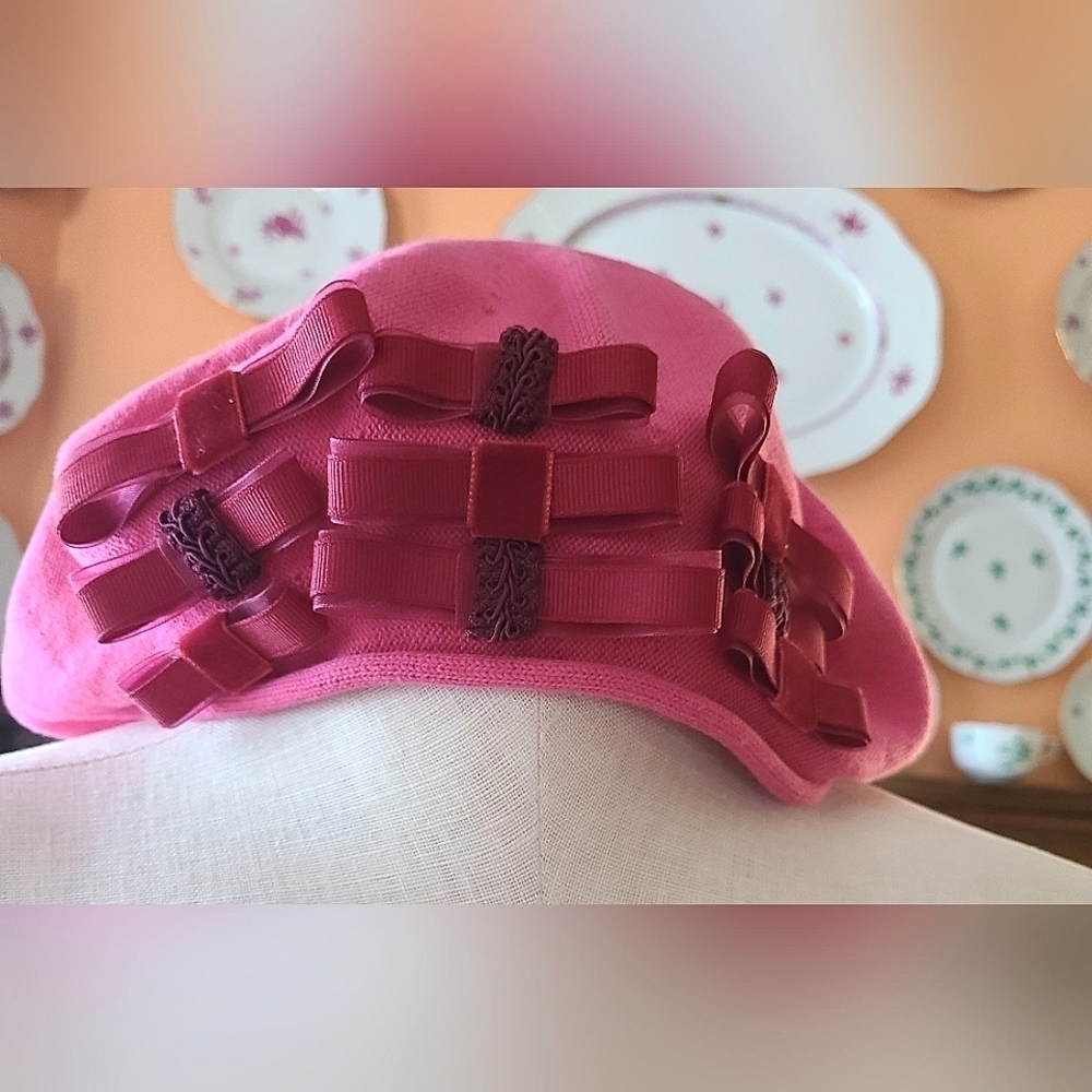 Parkhurst Customized Cotton Knit Beret w/ Bows